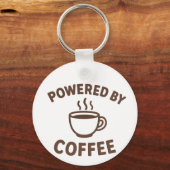 コーヒおもしろいーキーチェーン – 「コーヒーで動く」 キーホルダー (正面)