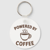 コーヒおもしろいーキーチェーン – 「コーヒーで動く」 キーホルダー (裏面)