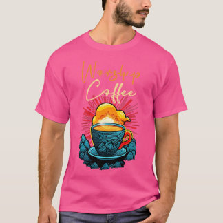 コーヒおもしろいーギフトコーおもしろいヒー4 Tシャツ