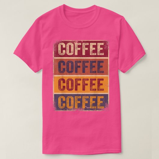 コーヒおもしろいーギフトレトロコーヒーラバーティーコーヒーM Tシャツ (デザイン正面)