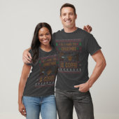 コーヒおもしろいークリスマスサンタ醜いクリスマスヴィンタグ Tシャツ (ユニセックス)