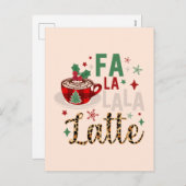 コーヒおもしろいークリスマス引用文はがき シーズンポストカード (正面/裏面)