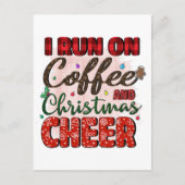 コーヒおもしろいークリスマス引用文はがき シーズンポストカード (正面)