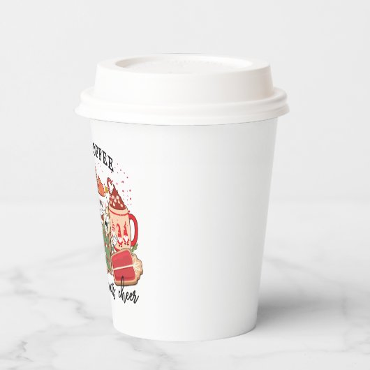 コーヒおもしろいークリスマス応援パーティー 紙コップ (左)