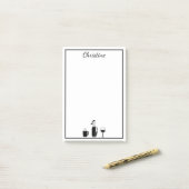 コーヒおもしろいーゴルフワパーソナライズされたインポストイット ポストイット (デスク上)