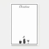 コーヒおもしろいーゴルフワパーソナライズされたインポストイット ポストイット (正面)