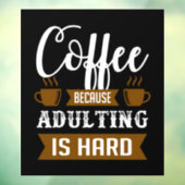 コーヒおもしろいーショップワードアートウィンドウ ウィンドウサイン (シート3)