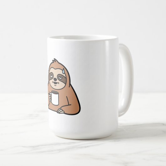 コーヒおもしろいースロスTシャツ | My Spirit Animal is a コーヒーマグカップ (正面右)