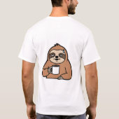 コーヒおもしろいースロスTシャツ | My Spirit Animal is a Tシャツ (裏面)