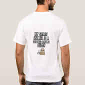 コーヒおもしろいースロスTシャツ | My Spirit Animal is a Tシャツ (裏面)
