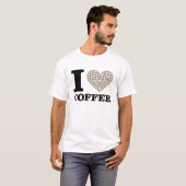 コーヒおもしろいーデザイン Tシャツ (正面フル)