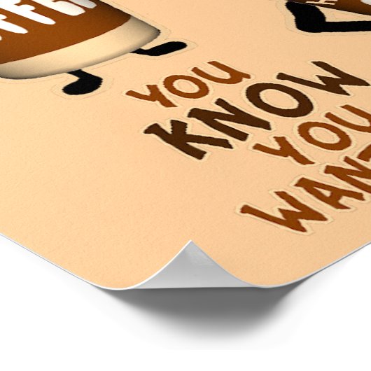 コーヒおもしろいートーク ポスター (角)