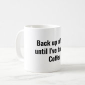 コーヒおもしろいードリンカー引用文 コーヒーマグカップ (正面左)