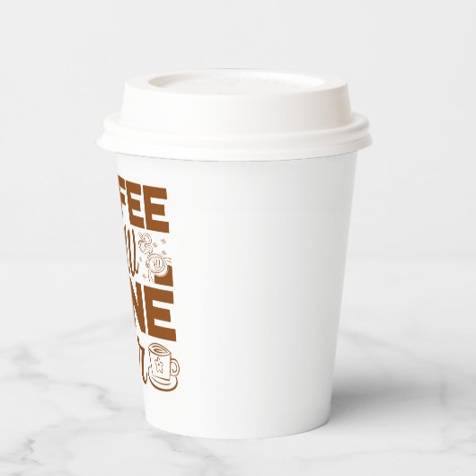 コーヒおもしろいーバーパーティーワードアート 紙コップ (左)