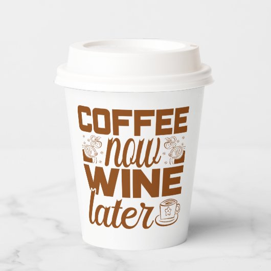 コーヒおもしろいーバーパーティーワードアート 紙コップ (正面)
