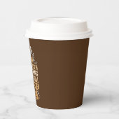 コーヒおもしろいーバーワードアートパーティー 紙コップ (左)