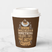 コーヒおもしろいーバーワードアートパーティー 紙コップ (正面)