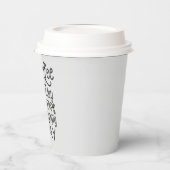 コーヒおもしろいーバーワードアート紙カップ 紙コップ (左)