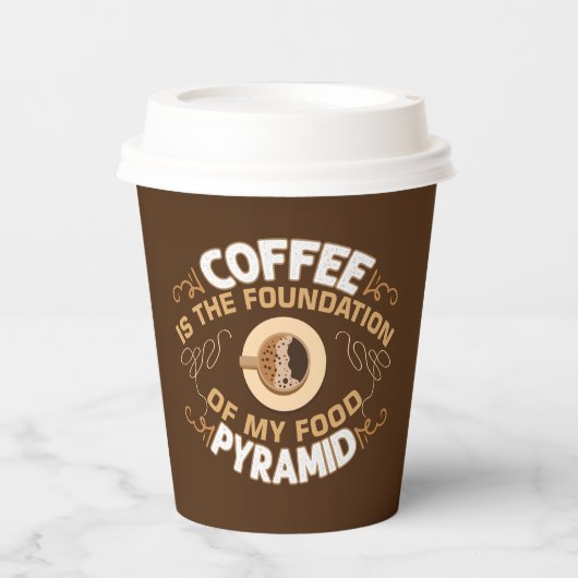コーヒおもしろいーバーワードアート 紙コップ (正面)
