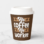 コーヒおもしろいーバーワードアート 紙コップ (正面)