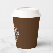 コーヒおもしろいーバー中毒ワードアート 紙コップ (左)