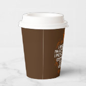 コーヒおもしろいーバー中毒ワードアート 紙コップ (右)