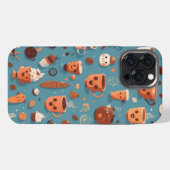 コーヒおもしろいーパターン iPhoneケース (裏面横)
