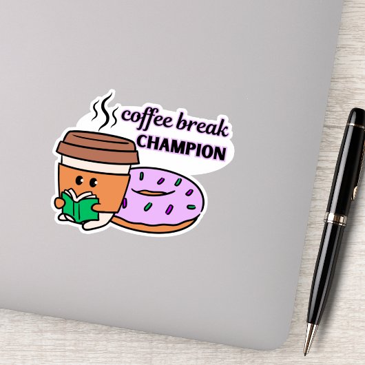 コーヒおもしろいーブレイクチャンピオン シール