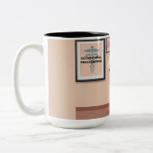 コーヒおもしろいーマグを使いたくない ツートーンマグカップ (左)