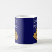 コーヒおもしろいーマグを見て「カウチポテト」 コーヒーマグカップ (中央)