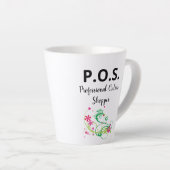 コーヒおもしろいーマグカップPO.プロフェッショナルオンラインショップ カフェラテマグ (右アングル)