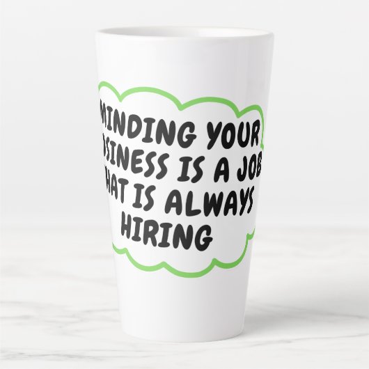 コーヒおもしろいーマググ カフェラテマグ (正面)