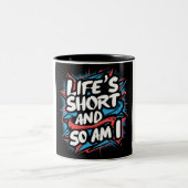 コーヒおもしろいーマググ ツートーンマグカップ (中央)