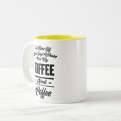 コーヒおもしろいーマググ ツートーンマグカップ (正面左)