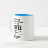 コーヒおもしろいーマググ ツートーンマグカップ (正面左)