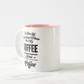 コーヒおもしろいーマググ ツートーンマグカップ (正面左)