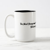 コーヒおもしろいーマググ ツートーンマグカップ (左)