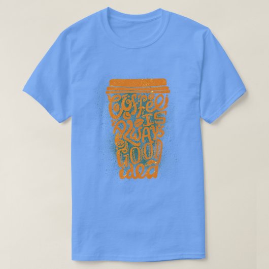 コーヒおもしろいーマググ Tシャツ (デザイン正面)