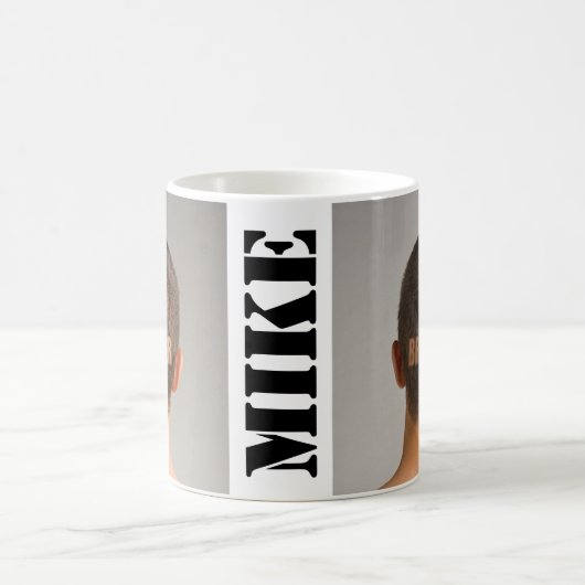 コーヒおもしろいーマグ大兄髪剃り頭 コーヒーマグカップ (中央)