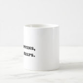 コーヒおもしろいーマグ – ライフアクコーヒー救済 コーヒーマグカップ (中央)