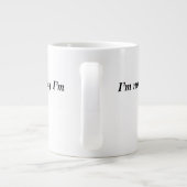 コーヒおもしろいーマグ – 朝の皮肉引用文&コーヒー ジャンボコーヒーマグカップ (裏面)