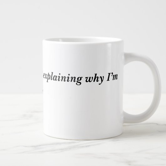 コーヒおもしろいーマグ – 朝の皮肉引用文&コーヒー ジャンボコーヒーマグカップ (右)