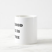 コーヒおもしろいーマグ – 私の血液型はコーヒー コーヒーマグカップ (中央)