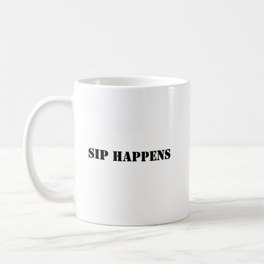 コーヒおもしろいーマグ – sipが発生 コーヒーマグカップ (左)