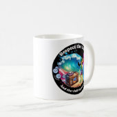 コーヒおもしろいーマグet尊敬海 コーヒーマグカップ (正面右)