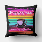 コーヒおもしろいーママの贈り物 | 母ユニークの日 クッション (裏面)