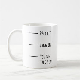 コーヒおもしろいーレベルMug For Office - Don't Talk コーヒーマグカップ