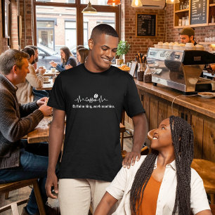 コーヒおもしろいー作業引用文カフェインキング作業機 Tシャツ