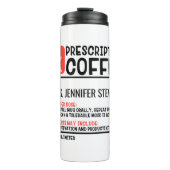コーヒおもしろいー処方パーソナライズされた名 タンブラー (正面)