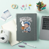 コーヒおもしろいー好き – コーヒー最初、姦淫 シール (iPadカバー)